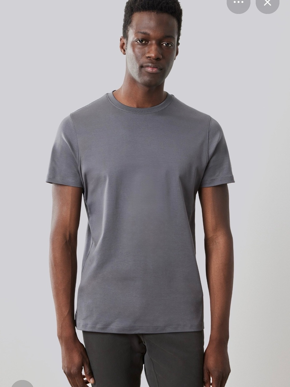 Robert Barakett Knit Crew Neck T-Shirt Gray Men’s XL Premium Cotton